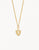 Sea La Vie  Necklace | Faith Over Fear Cross Shield GoldSea La Vie Necklace Faith Over Fear Cross Shield Gold