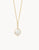 Survivor/Coin Pearl Gold Spartina Necklace