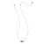 Kendra Scott Framed Elisa Silver Short Pendant Necklace In Lavender Opalite Illusion