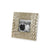 Sierra Modern Croc 3 x 3 Gold Frame