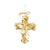Gold Oyster Cross Ornament