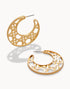 Cane Hoop Earring Gold