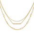 Kendra Scott Addison Triple Strand Necklace In Gold
