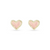 Kendra Scott Ari Gold Stud Earrings In Rose Quartz