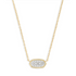 Kendra Scott Elisa Gold Pendant Necklace Silver Mix