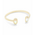 Kendra Scott Elton Gold Cuff Bracelet In Dichroic Glass