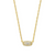 Kendra Scott Grayson Gold Pendant Necklace In White Crystal