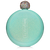 Aqua Glitter Flask 5oz