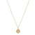 Protection Small Gold Disc Necklace 16
