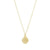 Small Charm Gold Blessing Necklace 16