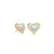 Kendra Scott Ari Gold Stud Earrings In Dichroic Glass