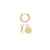 Kendra Scott Dira Gold Coin Huggie Earrings