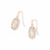 Kendra Scott Lee Rose Gold Drop Earrings In Dichroic Glass