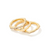 Mallory Gold Ring Set in White Crystal