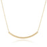 16" Necklace Gold Bliss Bar Textured Gold