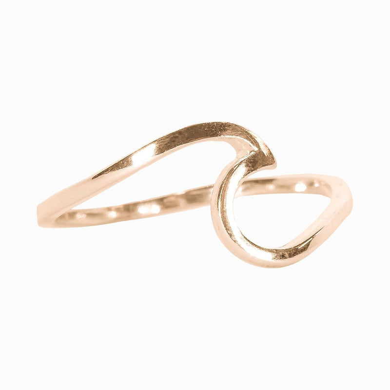 Wave Ring  Rose Gold – The Pink Paisley