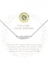 Follow Your Dreams/Feather Silver Sea La Vie Necklace