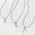 Silver Toggle Initial Necklace