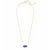 Kenda Scott Elisa Gold Necklace In Cobalt Cats Eye