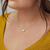 Kenda Scott Elisa Gold Necklace In Light Blue Illusion