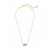 Kenda Scott Elisa Gold Necklace In Light Blue Illusion