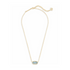 Kendra Scott Elisa Gold Necklace In Light Blue Illusion