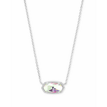 Kendra Scott Elisa Silver Necklace In Dichroic Glass – The Pink