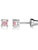 Pink CZ Stud Earrings Baby & Kids