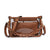 Jessica Clear Crossbody With Chain In Dark Brown