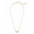 Kendra Scott Elisa Gold Pendant Necklace In Iridescent Drusy