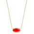 Kendra Scott Elisa Gold Necklace in Illusion Red