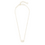 Kendra Scott Elisa Gold Short Pendant Necklace In Ivory Mother Of Pearl