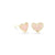 Kendra Scott Ari Gold Stud Earrings In Rose Quartz