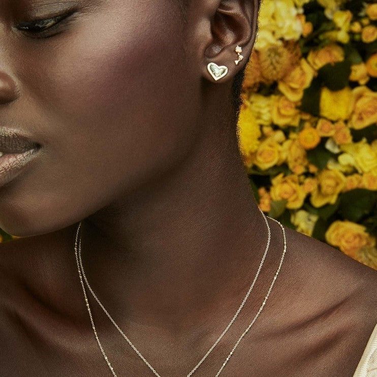Kendra Scott Ashton Pearl Heart Statement Earrings in White Pearl | REVOLVE Kendra Scott Ashton Pearl Heart Statement Earrings in White Pearl | REVOLVE