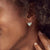 Kendra Scott Ari Silver Heart Stud Earrings In Ivory Mother Of Pearl