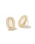 Kendra Scott Ellie Gold Baguette Stud Earrings In Iridescent Drusy