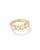 Kendra Scott Cailin Gold Crystal Band Ring In White Crystal
