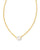 Kendra Scott Cailin Gold Pendant Necklace In White Cz