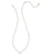 Kendra Scott Cailin Silver Penadnt Necklace In White Cz
