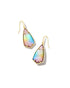 Kendra Scott Camry Gold Drop Earrings in Yellow Watercolor Illusion