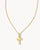 Kenda Scott Cross Pendant Necklace Gold