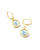 Kendra Scott Davie Silver Intaglio Huggie Earrings In Lavender Opalite Butterfly