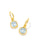 Kendra Scott Davie Silver Intaglio Huggie Earrings In Lavender Opalite Butterfly