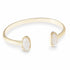 Kendra Scott Elton Gold Cuff Bracelet In Iridescent Drusy