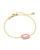 Kendra Scott Framed Elaina Gold Delicate Chain Bracelet In Peony Mother Of Pearl