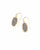 Kendra Scott Lee Gold Drop Earrings In Platinum Drusy