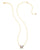 Kendra Scott Lillia Gold Crystal Butterfly Pendant Necklace In Violet Crystal