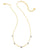 Kendra Scott Lillia Gold Crystal Butterfly Strand Necklace In Violet Crystal