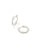 Kendra Scott Mallory Silver Huggie Earring In White Crystal