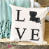 Louisiana Love Home Decor Pillow